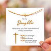 Luxury cross bracelet - To my Mom/Daughter