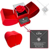Sterling Silver Necklace - Heart Box - To My Love