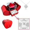 Sterling Silver Necklace - With Real Rose - To My Soulmate