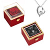 14K White Gold Necklace with Surprise Rosebox - To My Mom