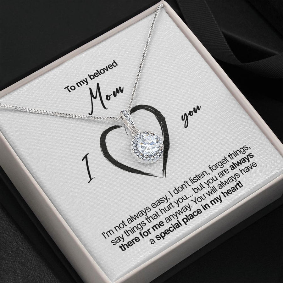 Sterling Silver Necklace - To my beloved Mom