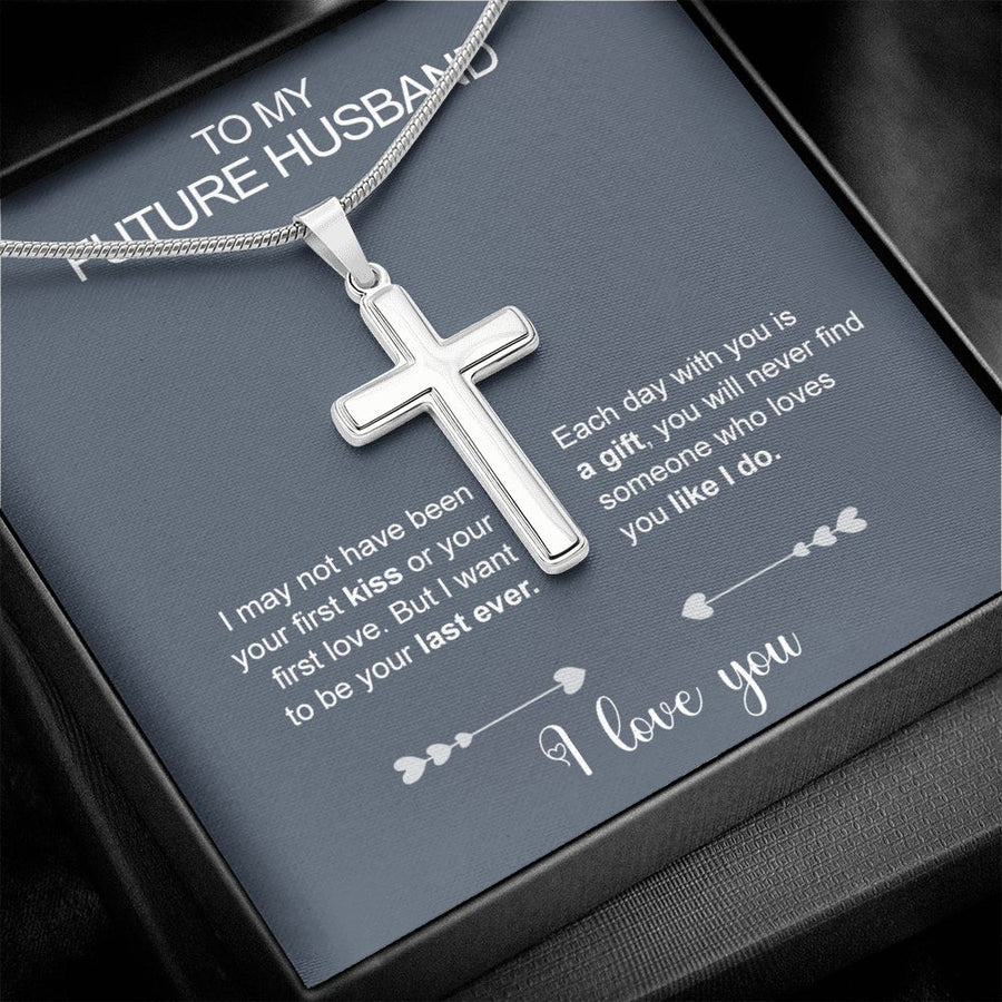 Stainless steel necklace - To my Husband to be