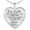Heart necklace - To my daughter from Dad