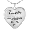 Heart necklace - To my Daughter from Mom