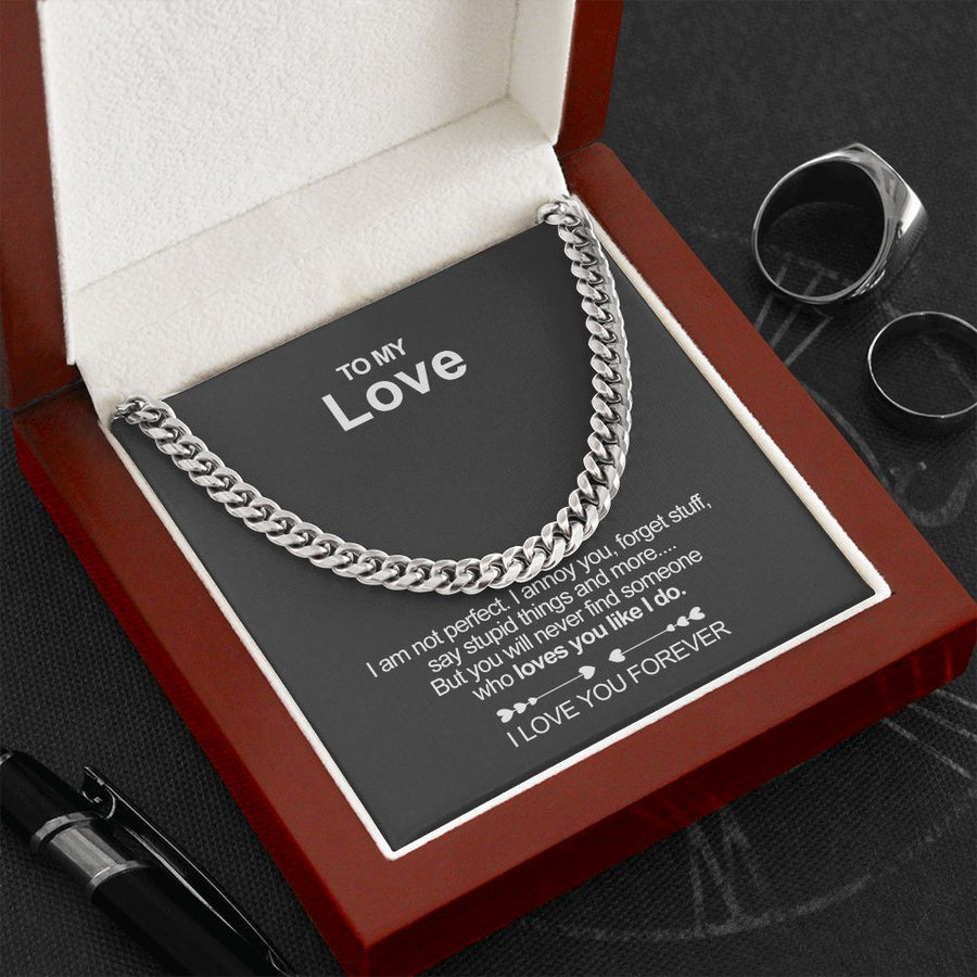 Classy Cuban Chain - To my Love