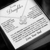 Sterling Silver Necklace - To my Daughter - Your Dad