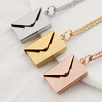 Lifestyle photo of Necklace with a secret message - I love you as meaningful love gift