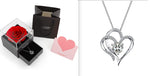 The Transparent Vow: Acrylic Rose Shrine & Pendant