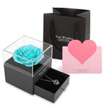 The Transparent Vow: Acrylic Rose Shrine & Pendant