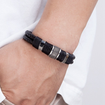 Luxury leather bracelet - For my loved One  front view - Beyond Love