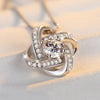 The Eternal Knot Parure: 925 Silver & Radiant Zircon
