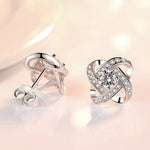 The Eternal Knot Parure: 925 Silver & Radiant Zircon