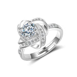 The Eternal Knot Parure: 925 Silver & Radiant Zircon