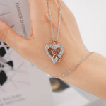 MOM Letter Necklace & Rose Bear Gift Set gift-ready packaging with rose box presentation