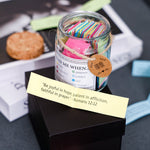 Side angle of personalized necklace The Hope Jar