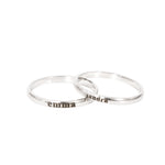 Stackable Ring - With Personalized Name gift-ready packaging with rose box presentation