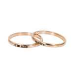 Lifestyle photo of Stackable Ring - With Personalized Name as meaningful love gift