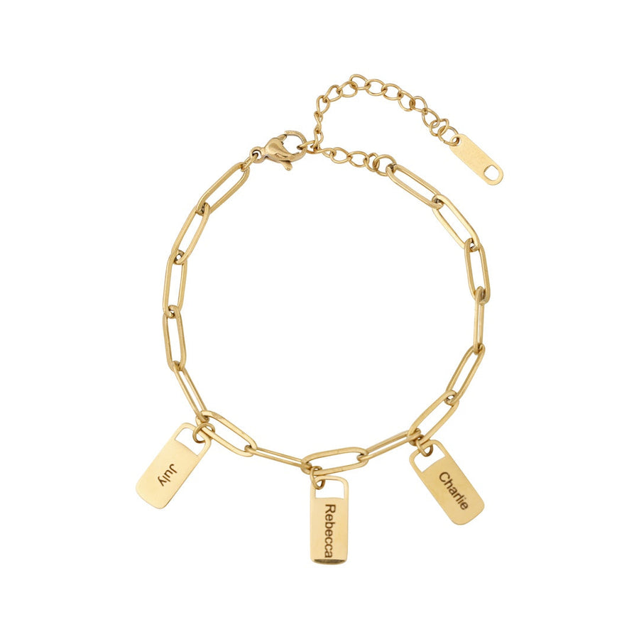 Chain Link Bracelet with Custom Charms