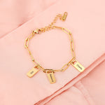 Chain Link Bracelet with Custom Charms gift-ready packaging with rose box presentation