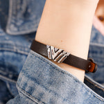Mother's Day Gift - Personalized Bracelet With Diamond Beads custom engraving detail and material quality
