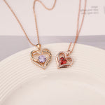 Side angle of personalized necklace Sterling Silver Necklace - I love you always and forever