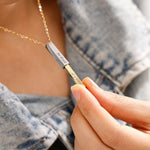 Be Kind of a Bi*ch - Hidden Message Necklace gift-ready packaging with rose box presentation