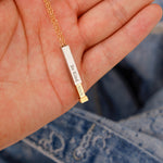 Lifestyle photo of Be Kind of a Bi*ch - Hidden Message Necklace as meaningful love gift