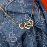 Heart & Birthstone - Name Pendants Necklace custom engraving detail and material quality