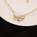 Unboxing experience of Heart & Birthstone - Name Pendants Necklace personalized gift