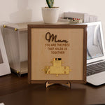 Unboxing experience of Puzzle sign - Mom, you are the piece that holds us together personalized gift