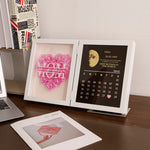 Moon Phase Calendar - Custom Flower Frame gift-ready packaging with rose box presentation