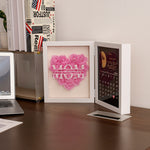 Lifestyle photo of Moon Phase Calendar - Custom Flower Frame as meaningful love gift