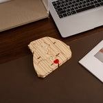 My family- Wooden Bear Puzzle Set gift-ready packaging with rose box presentation