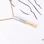 Be Kind of a Bi*ch - Hidden Message Necklace worn styling photo showing elegant design