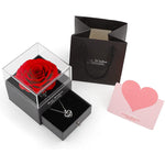 The Transparent Vow: Acrylic Rose Shrine & Pendant