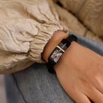 Lifestyle photo of Custom Photo Engraved Bracelet as meaningful love gift