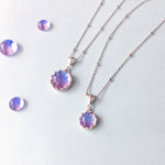 The Infinite Purity Pendant: Silver & Glass