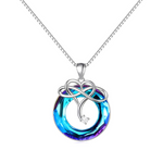 Crystal necklace - To my favorite Person gift-ready packaging with rose box presentation