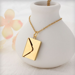 Gift wrapping and surprise packaging for Necklace with a secret message - Real Rose - I love you