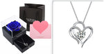 The Transparent Vow: Acrylic Rose Shrine & Pendant
