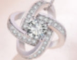 The Eternal Knot Parure: 925 Silver & Radiant Zircon