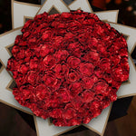 Close-up detail of GLITTER ROSE BOUQUET™ showing premium quality craftsmanship