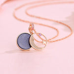 Mother and Daughter necklace - Stars  front view - Beyond Love