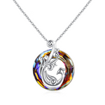 Crystal necklace - Rebirth & Eternity gift-ready packaging with rose box presentation