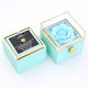 Necklace Gold Light Blue Box