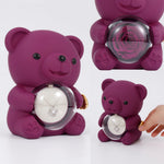 Lifestyle photo of Sterling Silver Necklace - with real Rose Bear Giftbox as meaningful love gift
