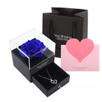 The Transparent Vow: Acrylic Rose Shrine & Pendant