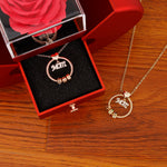 Love Necklace - Best Gift For The Greatest Mother worn styling photo showing elegant design