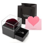 The Transparent Vow: Acrylic Rose Shrine & Pendant