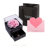 The Transparent Vow: Acrylic Rose Shrine & Pendant
